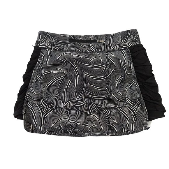 Colosseum Athletic Skort Womens S Black White Skirt Attached Shorts Running Gym‎ - Picture 2 of 8